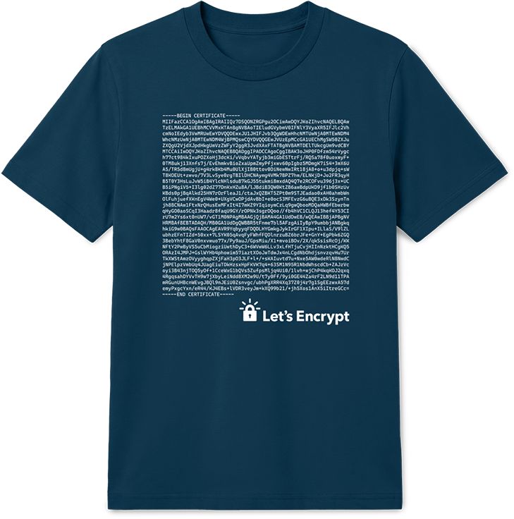 Limited-edition ISRG Root X1 t-shirt